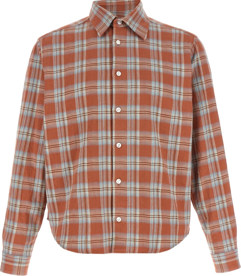 SECOND/LAYER Orange Cotton Blouse