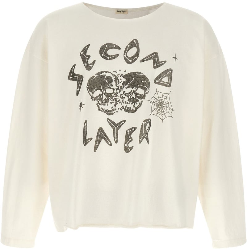 Second/Layer Skull T-shirt