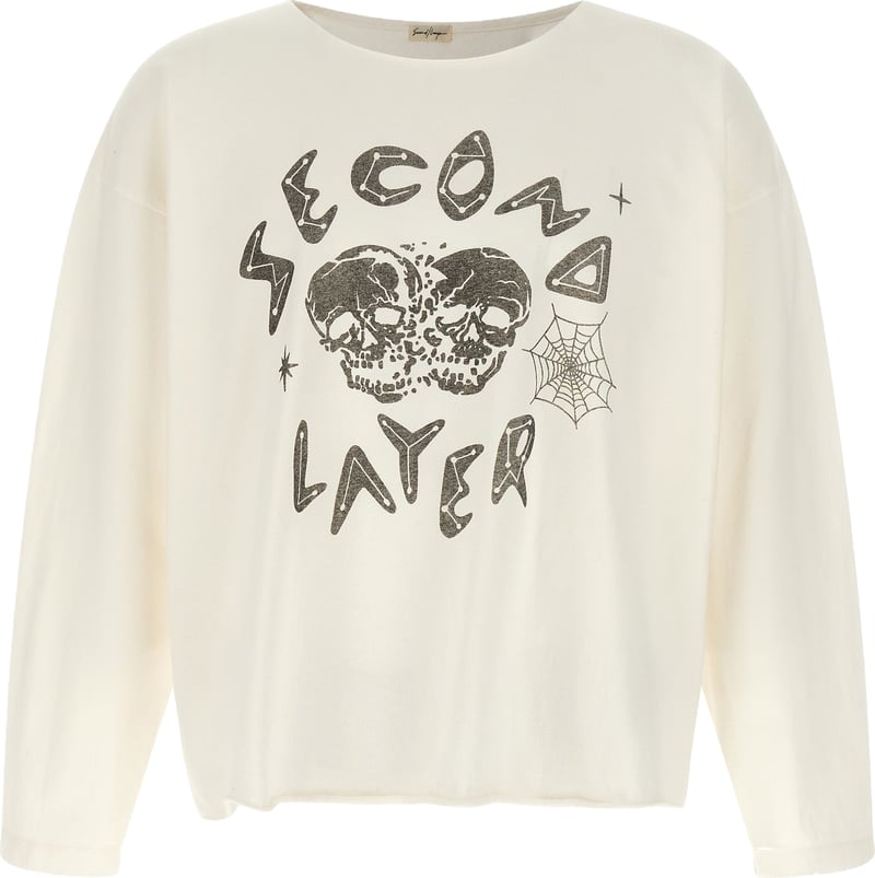 SECOND/LAYER White Cotton T-Shirt