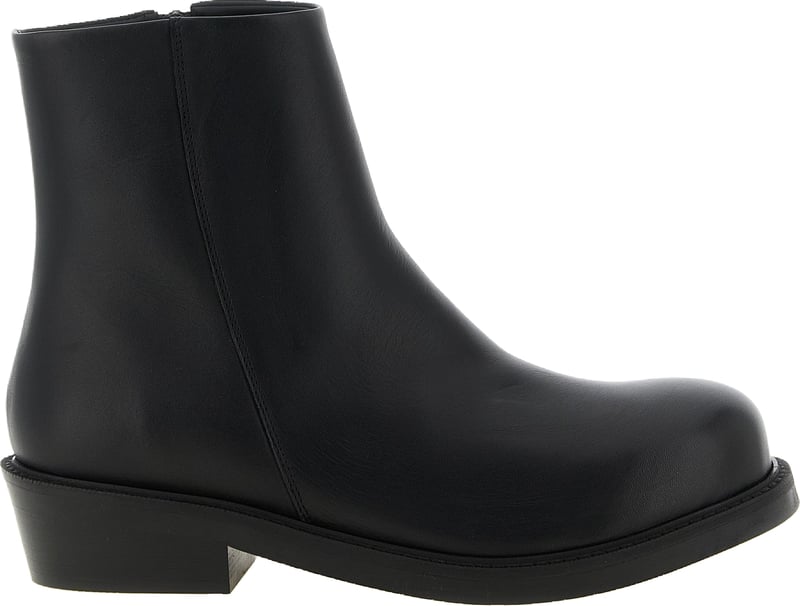 SÉFR Black Calfskin Ankle Boots