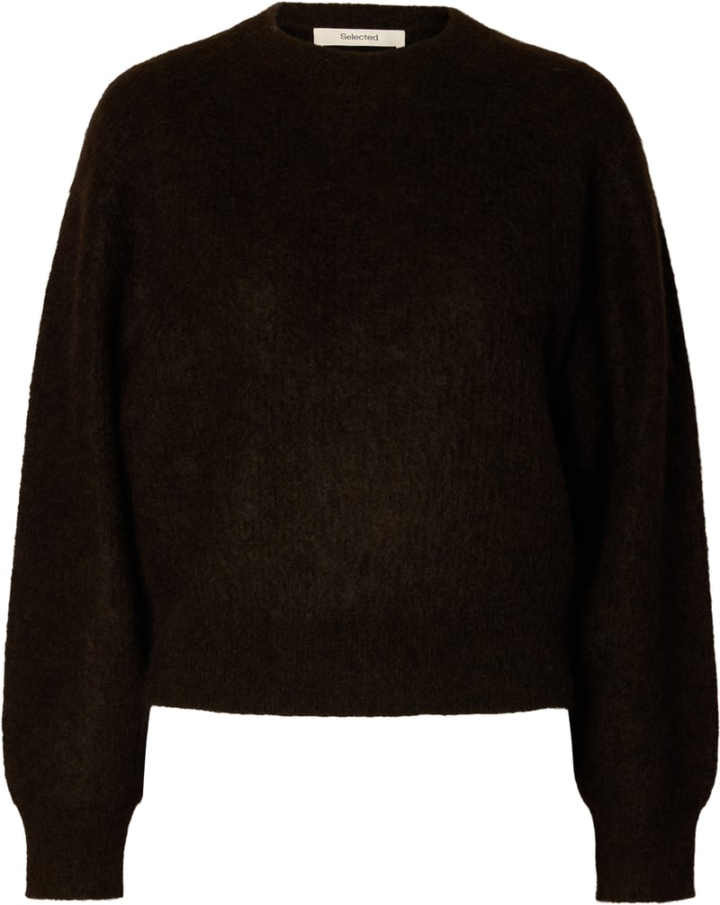 Selected Femme - SLWMIRA LS KNIT SHORT O-NECK NOOS - 16102233 - Delicioso