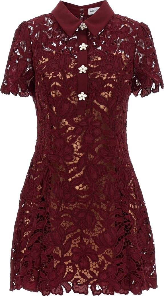 Dresses Lace - Burgundy