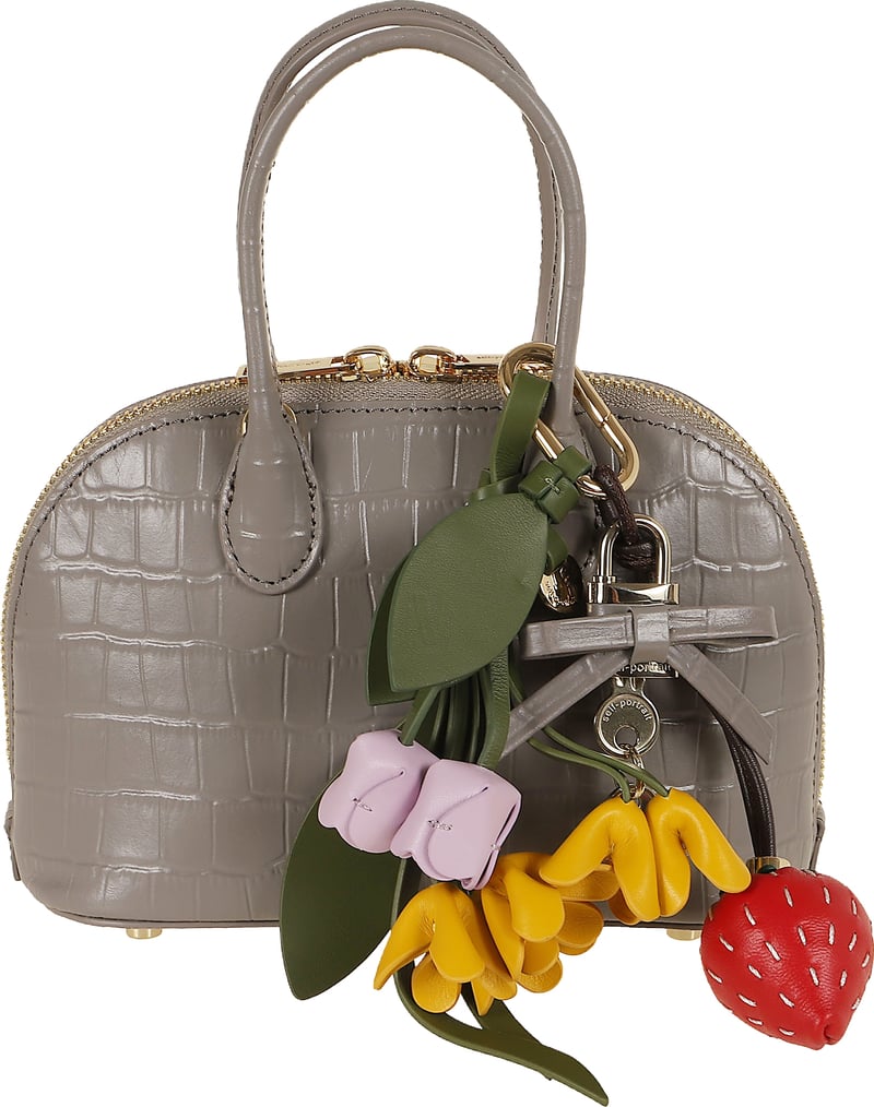 SELF-PORTRAIT CROC LEATHER TOAST MINI BAG