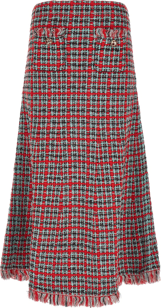 Self-Portrait Tweed Skirt