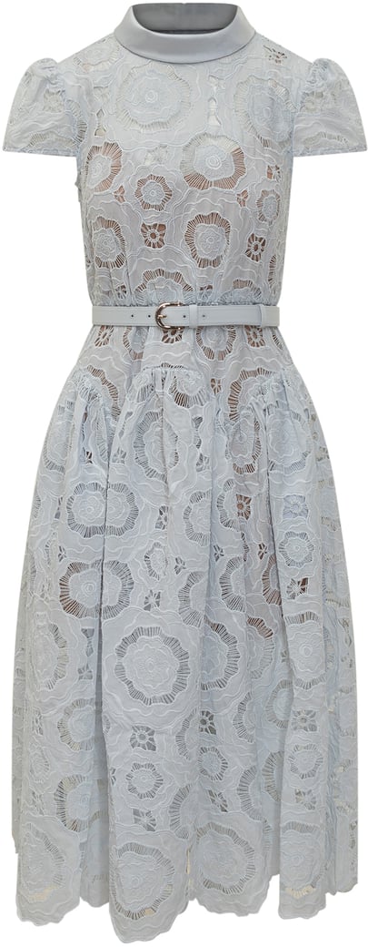 Abito Midi in Pizzo Floreale