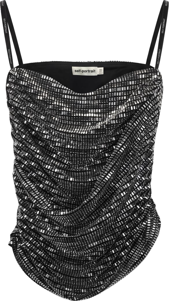 Mini skirt with rhinestones