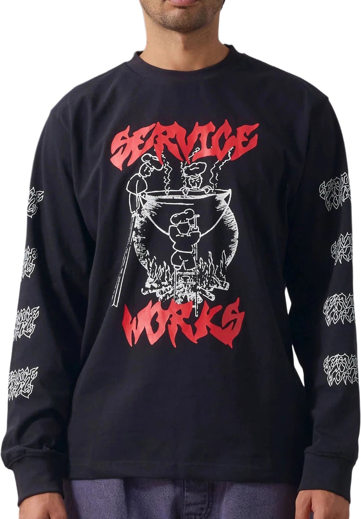Service Works Boiling Point LS Tee Zwart