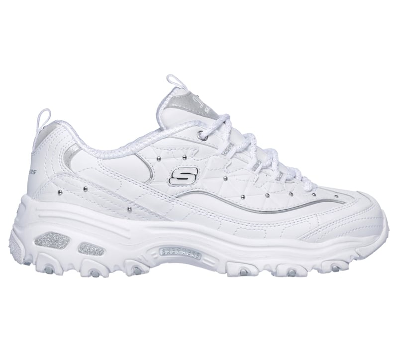 Skechers D'Lites - Glamour Feels 'White Silver' (Women's)