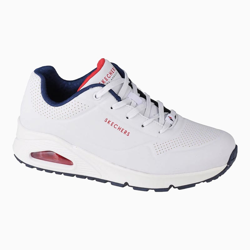 Skechers UNO - Stand On Air 'White Navy Red' (Women's)