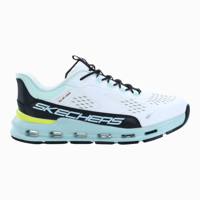Skechers Slip-ins: Glide-Step + - Vista Lane 'White Blue Turquoise' (Kids)