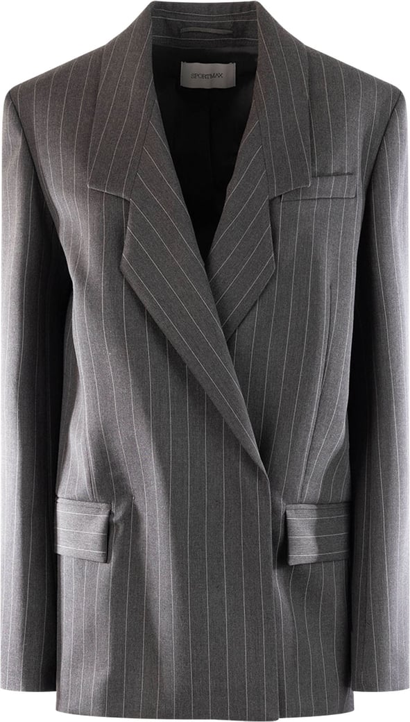 Sportmax Embroidered wool blend blazer