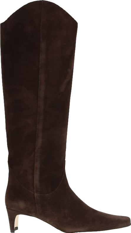 Staud Brown Calf Leather Bos Taurus High Heel Boots