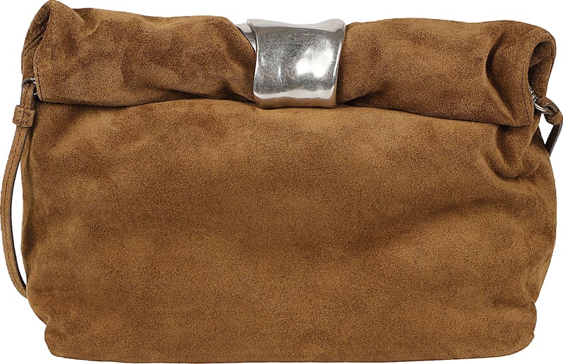 Cuff Clutch Bag Brown