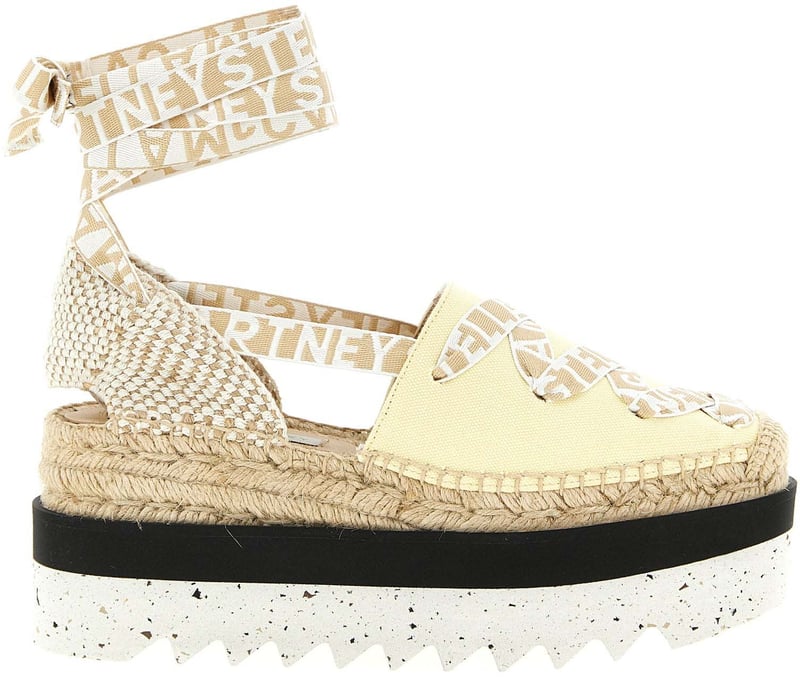Stella McCartney Bicolor Polyethylene Wedge Sandals