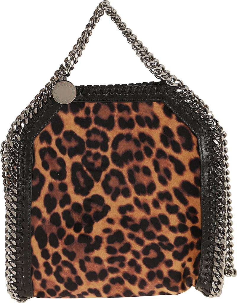 STELLA McCARTNEY Falabella Tiny Bag Leopard Velvet