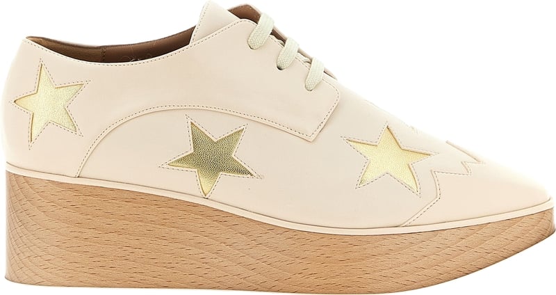 Stella McCartney White Polyester Wedge Sandals