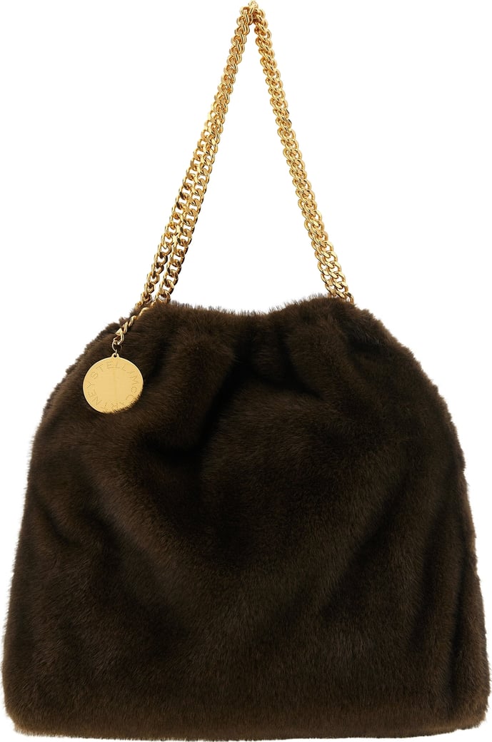 Stella McCartney Brown Polyester Shoulder Bag