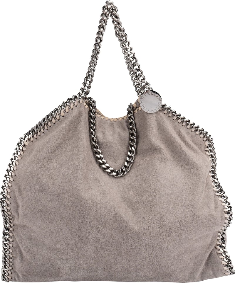 Stella McCartney Shaggy Falabella Fold Over Tote Hobo Shoulder Bag