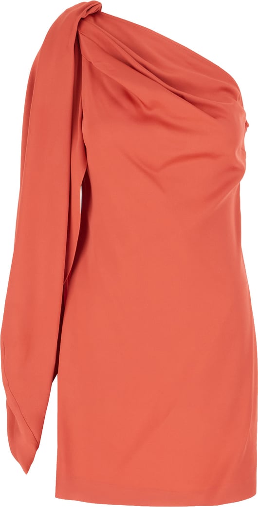 Stella Mccartney Coral acetate blend dress