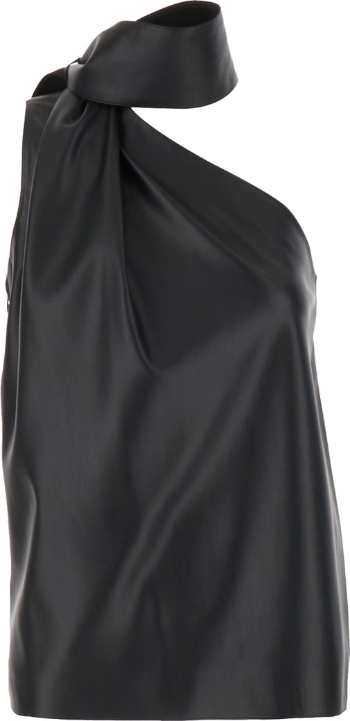 Stella Mccartney Black synthetic leather top