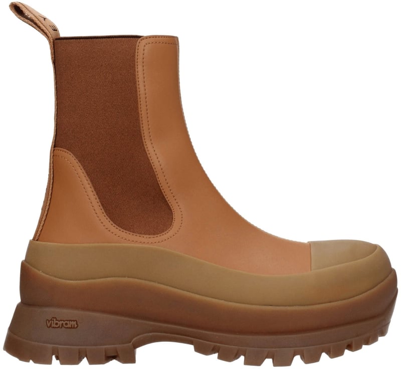 Stella McCartney Brown Leather Ankle Boots