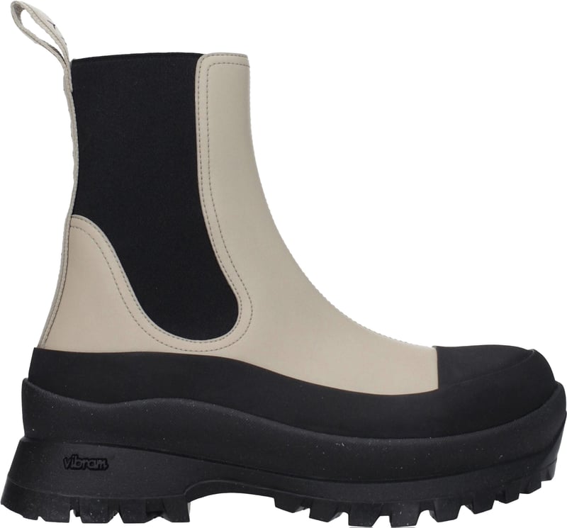 Stella McCartney Black Leather Ankle Boots