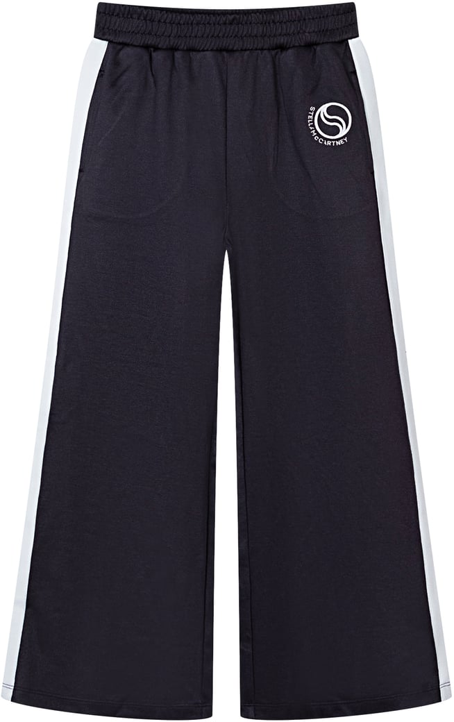 Pantaloni Sportivi in Jersey con Vita Elasticizzata e Banda Laterale