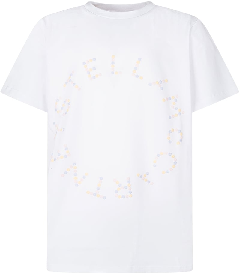 T-shirt con Logo Circolare Multicolore