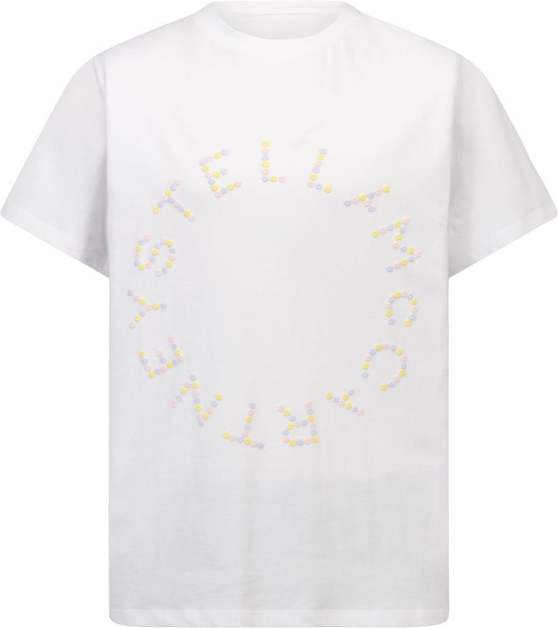 Stella McCartney Kinder Meisjes T-Shirt In Wit
