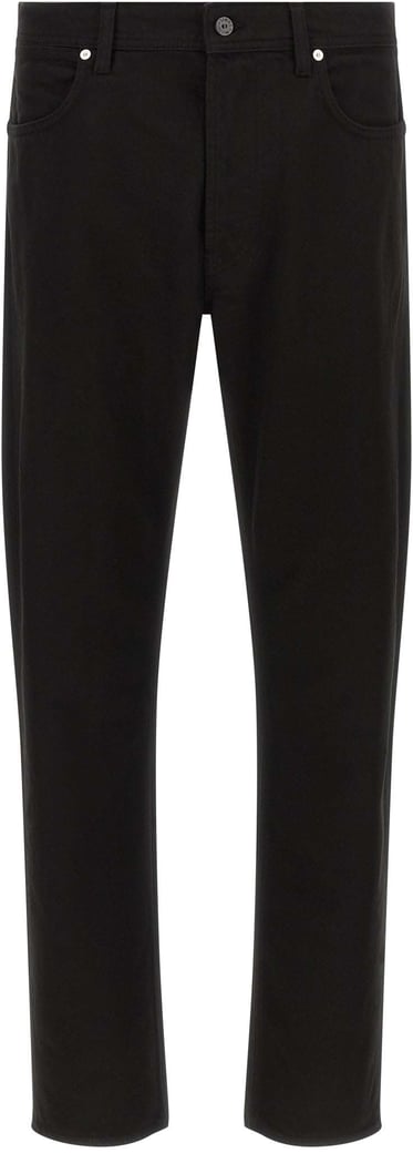 Stone Island Black Cotton Straight-Leg Jeans