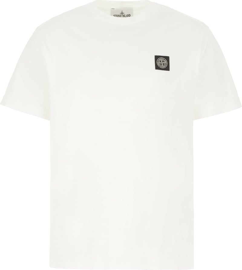 Stone Island White cotton t-shirt