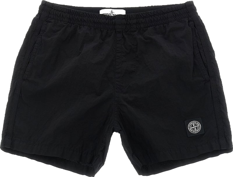 Stone Island Junior Compass Logo Swimsuit