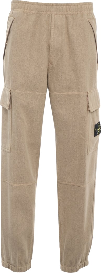 Cargo trousers with logo patch