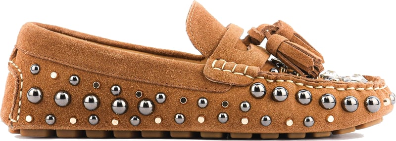 Embelished Mocasine Tan