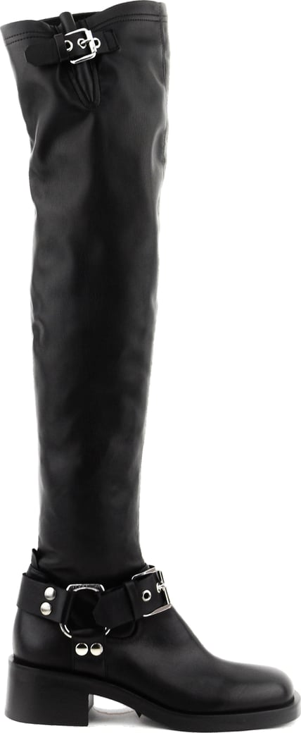 Overknee Biker Black