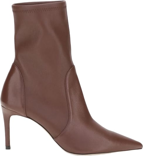 Pointed Toe Ankle Boots With Mid-Height Heel