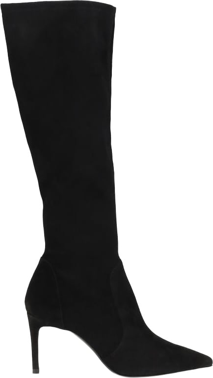 Pointed Toe Mid-Calf Boots with Stiletto Heel