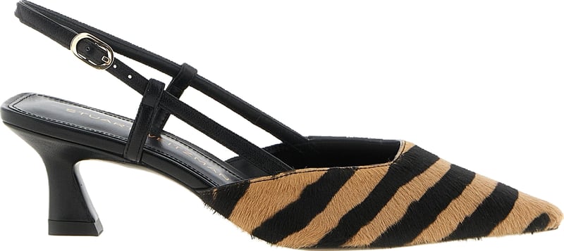 Stuart Weitzman Multicolor Calfskin Mid Heel Pumps