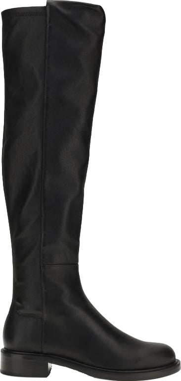 Stuart Weitzman Black Napa Leather / Calf Bos Taurus Over The Knee