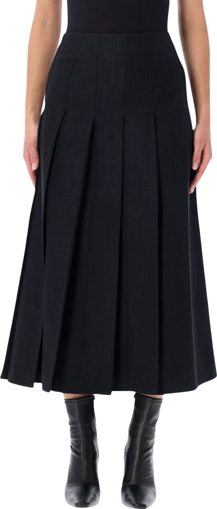 Assimmetric Plited Quilt Nero