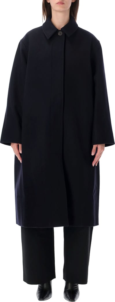 Rounded Overcoat Blu
