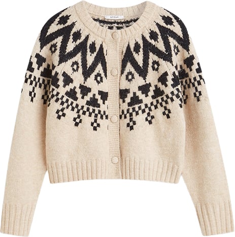 Summum - Cardigan fair isle knit - 7s8051-70110 - 122 Ivory