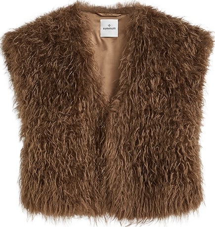 Summum - Bodywarmer luxury faux fur - 9s266-12510 - 756 Sepia brown