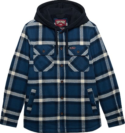 Superdry Borg Lined Hooded Overshirt