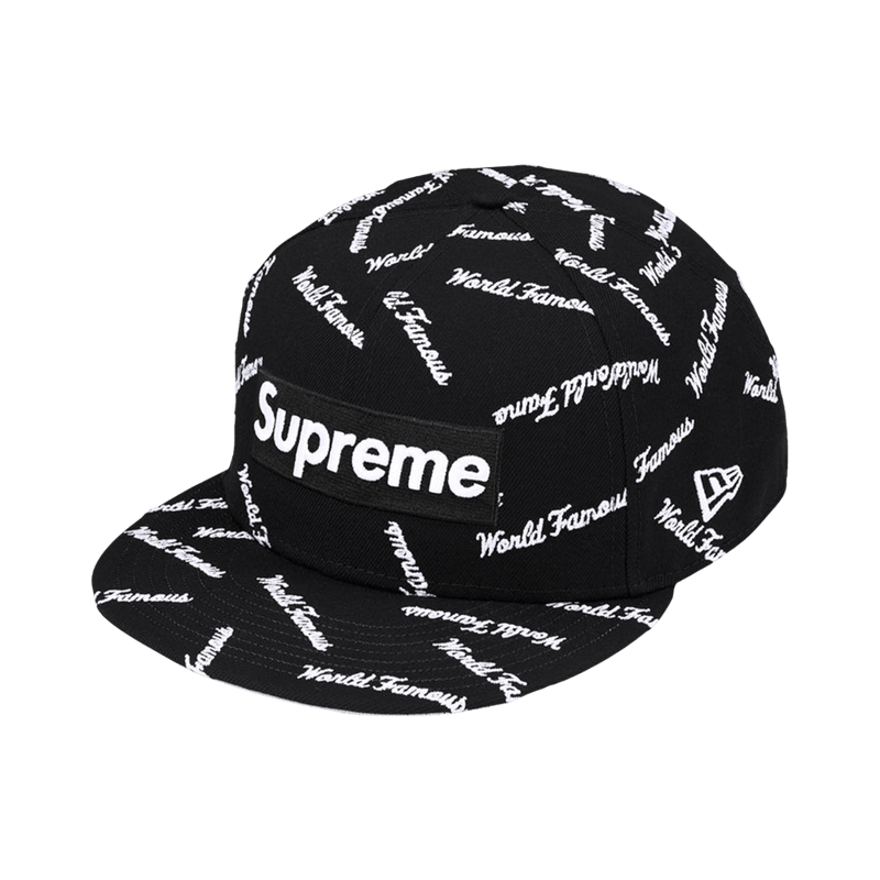 Supreme World Famous Box Logo New Era Black