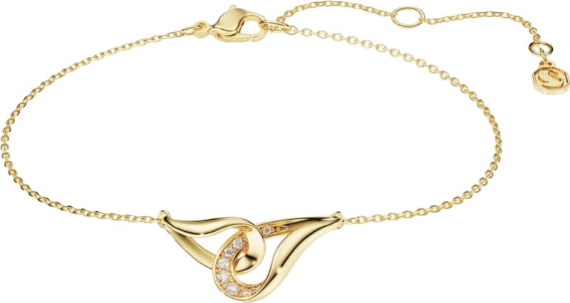 Swarovski Armband 5778079 Classica Zilver met Geelgouden Plating en Zirkonia 16.5 - 20.5cm