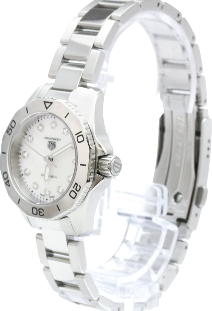 Tag Heuer Aquaracer 200M Quartz Stainless Steel with Diamond Bezel and Markers and Mother of Pearl 30