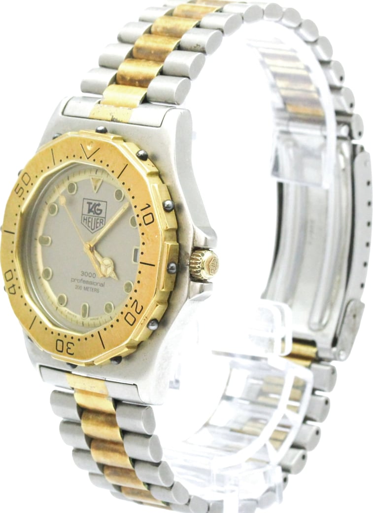Tag Heuer 3000 Professional 200M Stainless Steel with gold plated 34