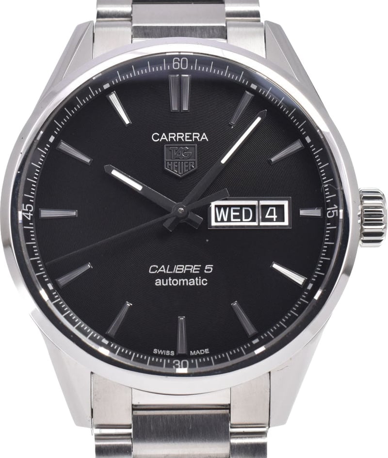 Tag Heuer Carrera Calibre 5 Day-Date Automatic Stainless Steel 41