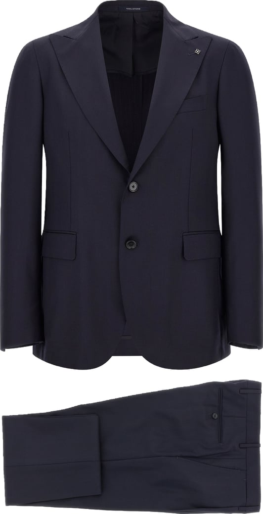 Tagliatore Blue Virgin Wool Two-Piece Suit